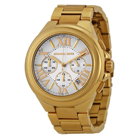 michael kors camille chronograph glitz watch|camille gold tone watch.